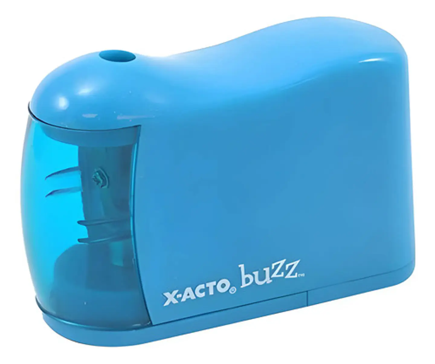 Sacapuntas Eléctrico X-acto Buzz Con Cuchilla De Acero Y Depósito Antideslizante Azul Acero 1