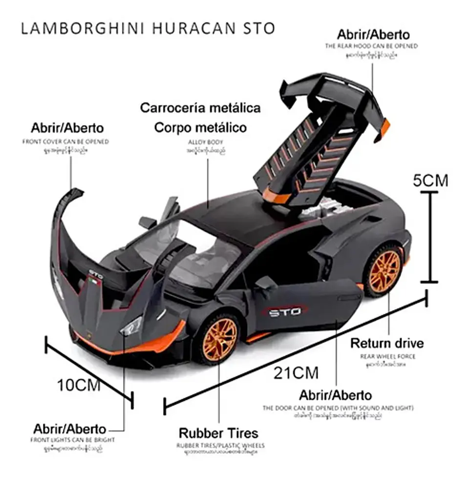Lamborghini Huracán Sto Miniautos Metal Colección 7