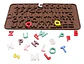 Molde Abecedario - Letras- Alfabeto Numeros Chocolate Tortas - Miniatura 1
