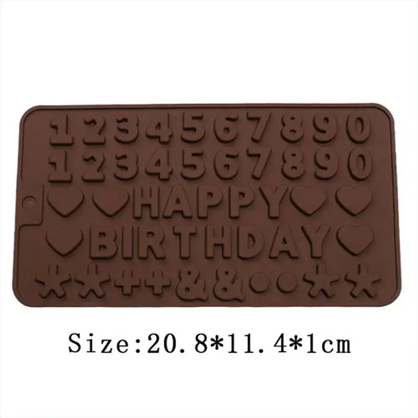 Molde Abecedario - Letras- Alfabeto Numeros Chocolate Tortas 6