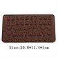 Molde Abecedario - Letras- Alfabeto Numeros Chocolate Tortas - Miniatura 6