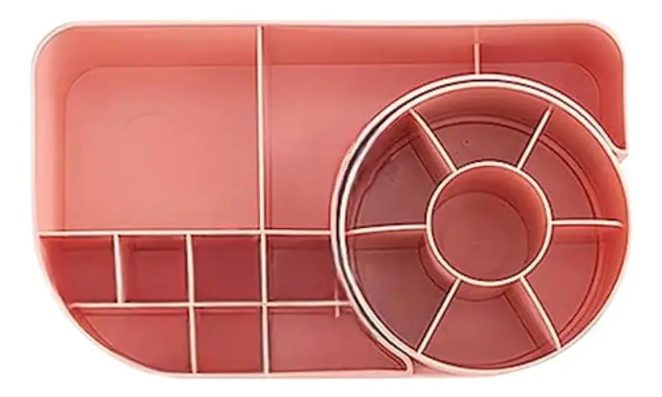 Organizador De  Maquillaje Giratorio Práctico Bandeja 4