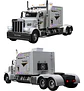Tractomula Escala 1:24 Trailer Luces Sonido Capo Cabina - Miniatura 1