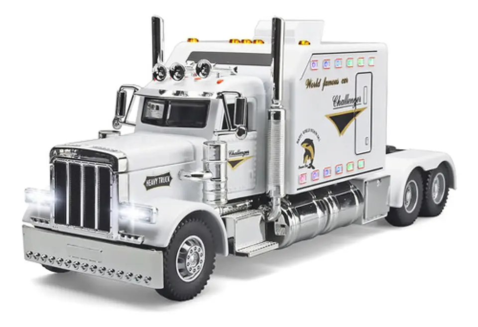 Tractomula Escala 1:24 Trailer Luces Sonido Capo Cabina 2