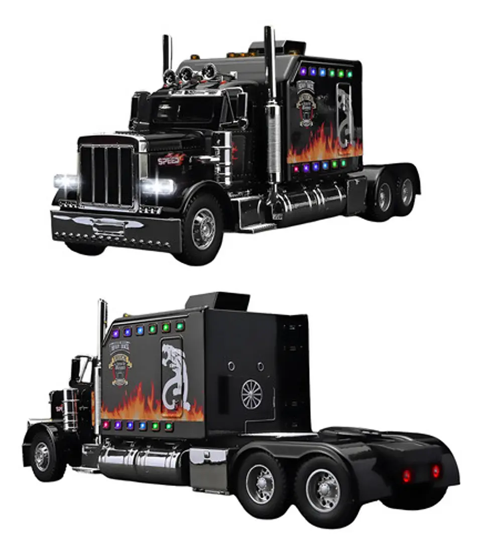 Tractomula Escala 1:24 Trailer Luces Sonido Capo Cabina 5