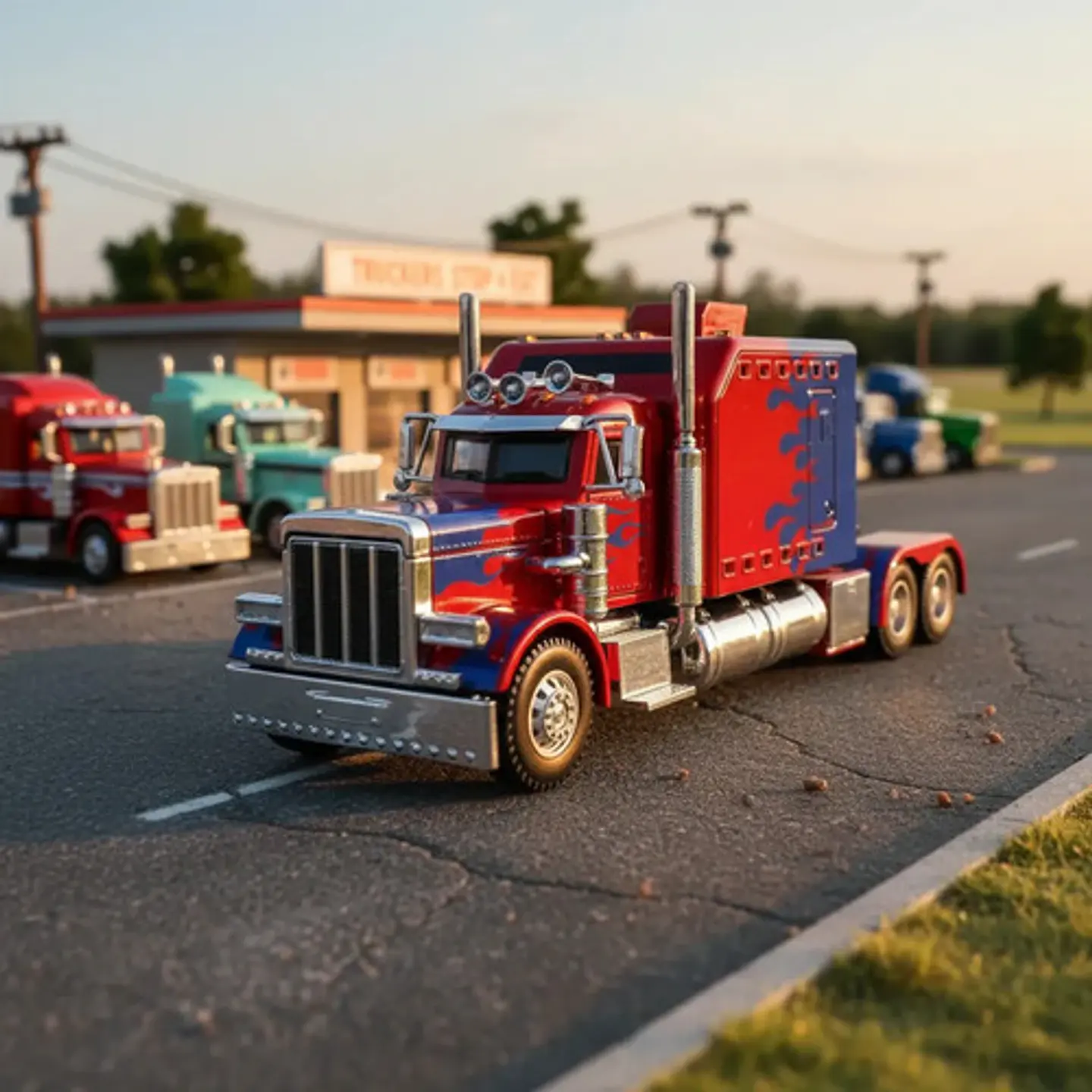 Tractomula Escala 1:24 Trailer Luces Sonido Capo Cabina 9