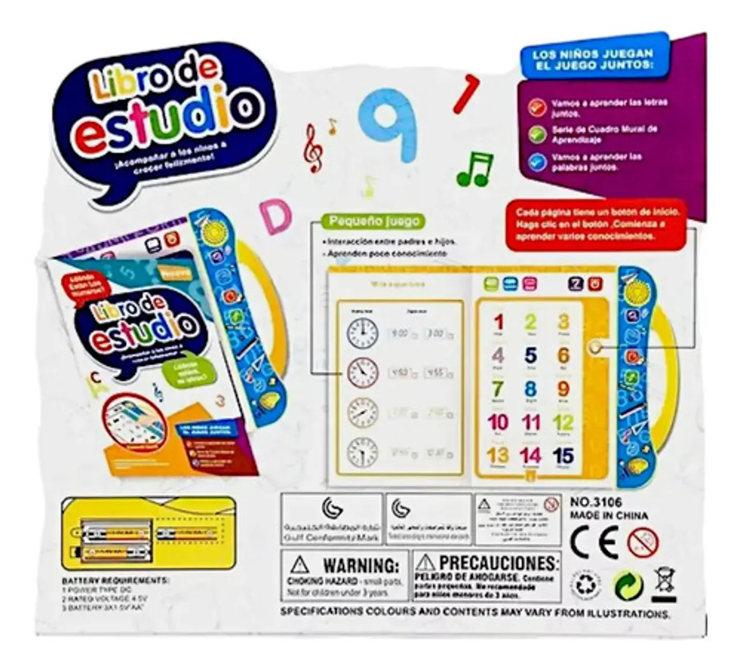 Libro Interactivo Aprendizaje Para Niños Español Ingles 2