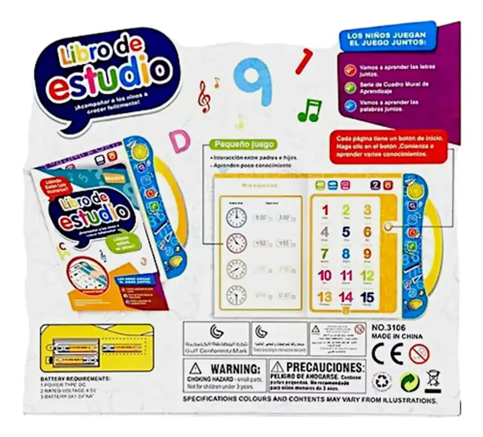 Libro Interactivo Aprendizaje Para Niños Español Ingles 2