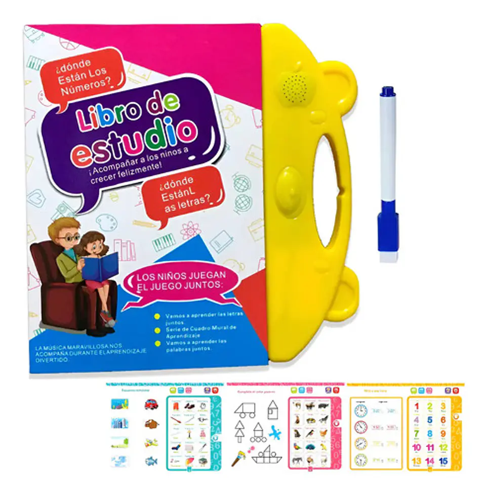 Libro Interactivo Aprendizaje Para Niños Español Ingles 5