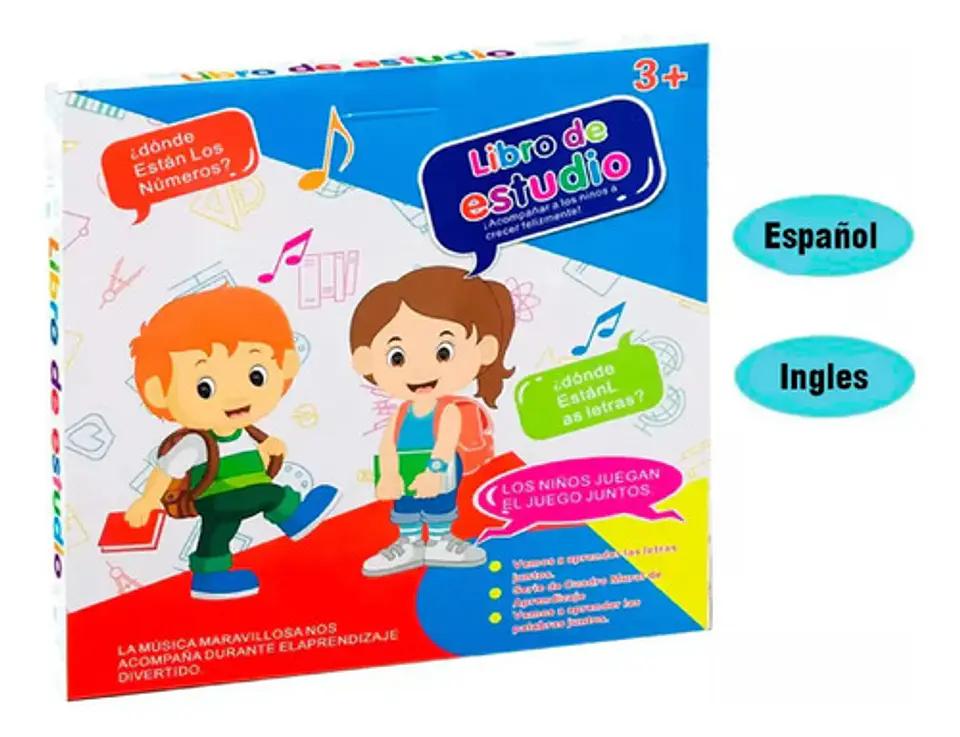 Libro Interactivo Aprendizaje Para Niños Español Ingles 10