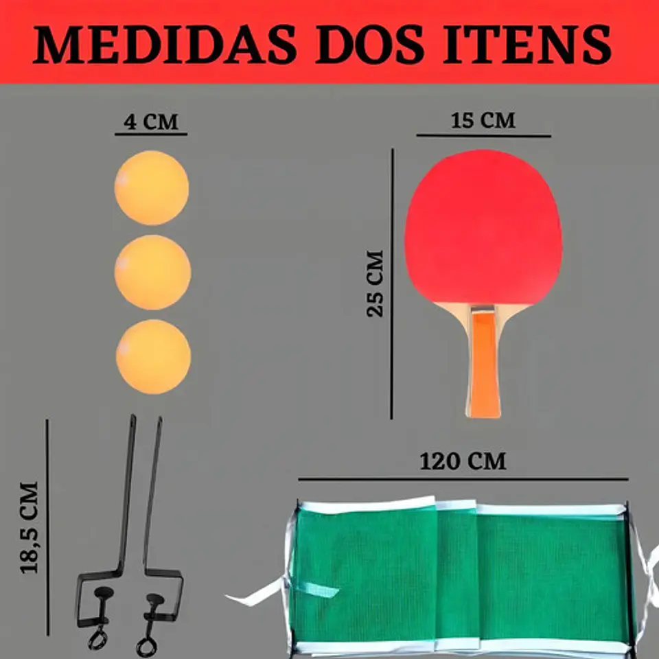 Digudu Tenis de Mesa Ping Pong Completo 8