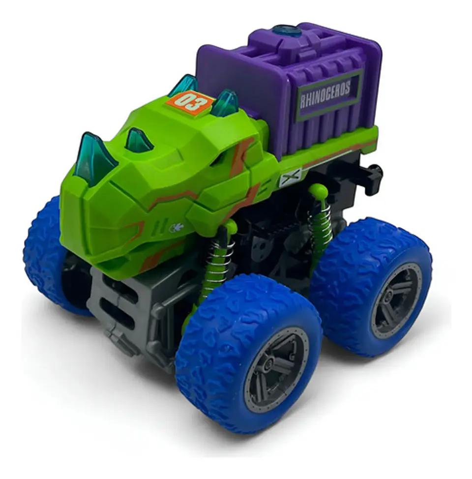 Carro Mini Dinosaurio Luces Y Sonidos Monster Truck 1