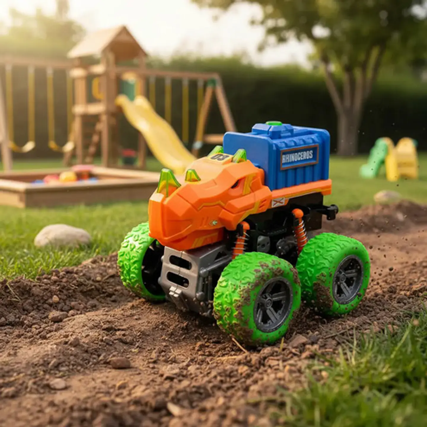 Carro Mini Dinosaurio Luces Y Sonidos Monster Truck 3