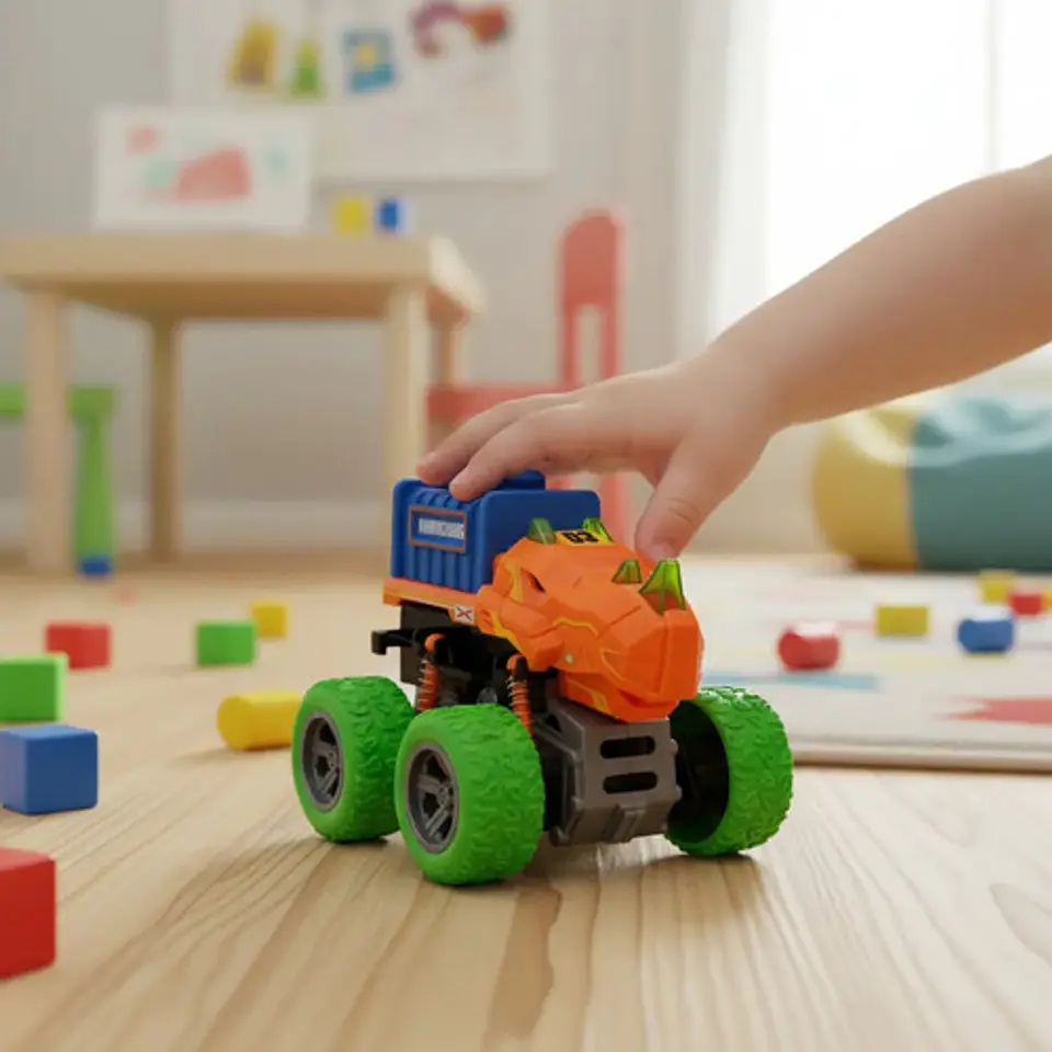 Carro Mini Dinosaurio Luces Y Sonidos Monster Truck 4