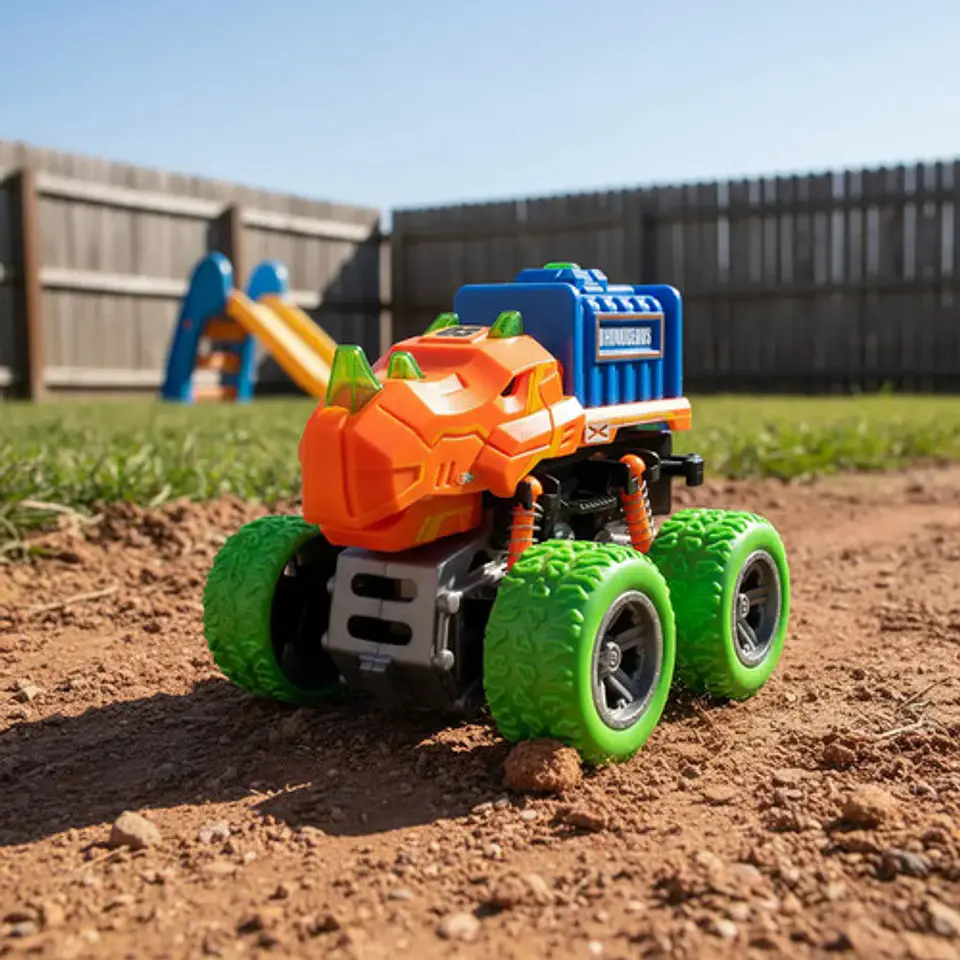 Carro Mini Dinosaurio Luces Y Sonidos Monster Truck 7