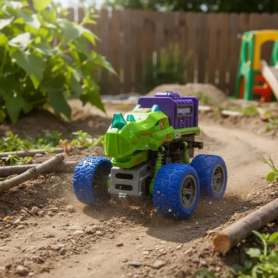 Carro Mini Dinosaurio Luces Y Sonidos Monster Truck 8