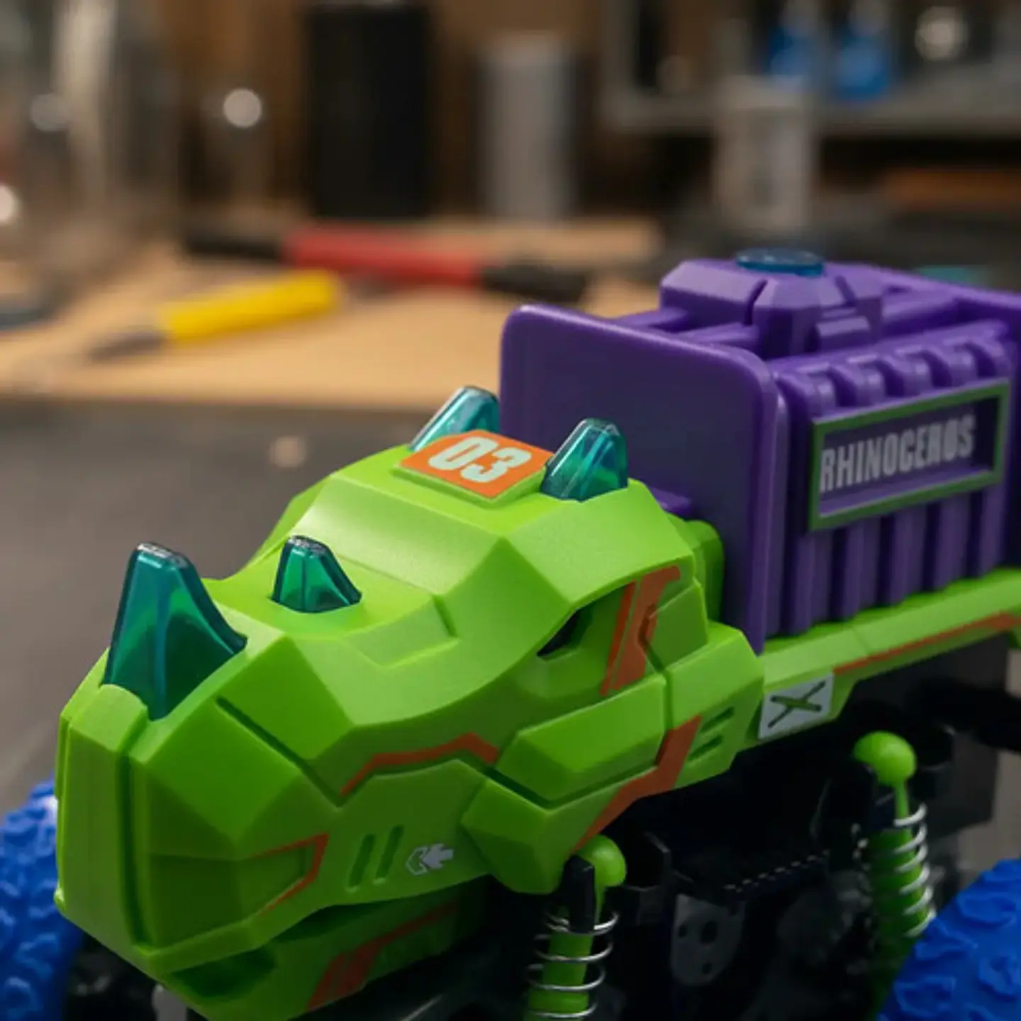 Carro Mini Dinosaurio Luces Y Sonidos Monster Truck 10