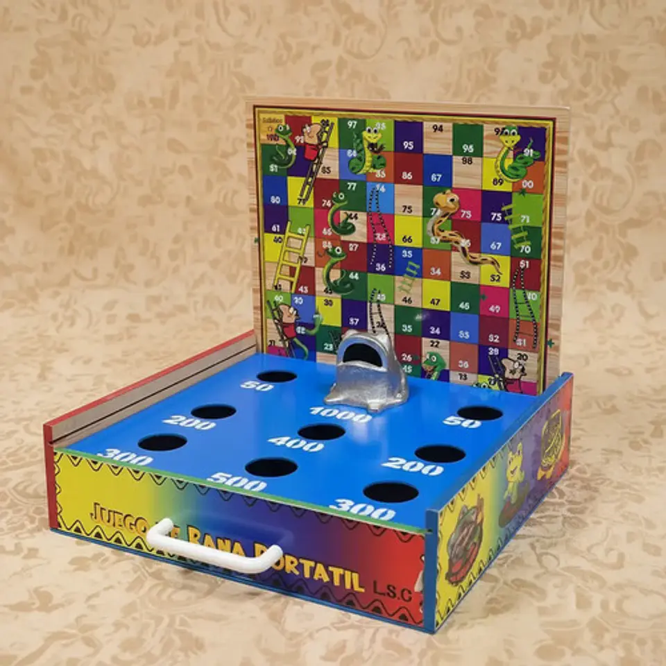 Juego De Mesa Rana Mediana  Parques Y Escalera 1