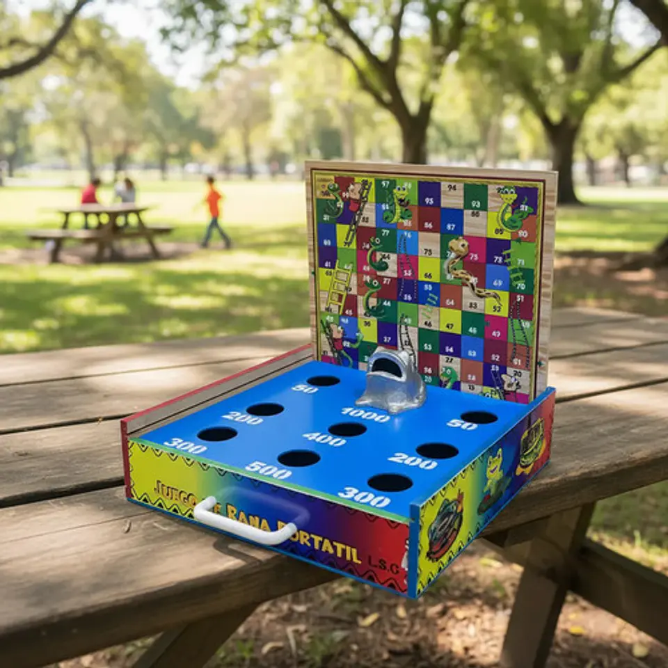 Juego De Mesa Rana Mediana  Parques Y Escalera 2