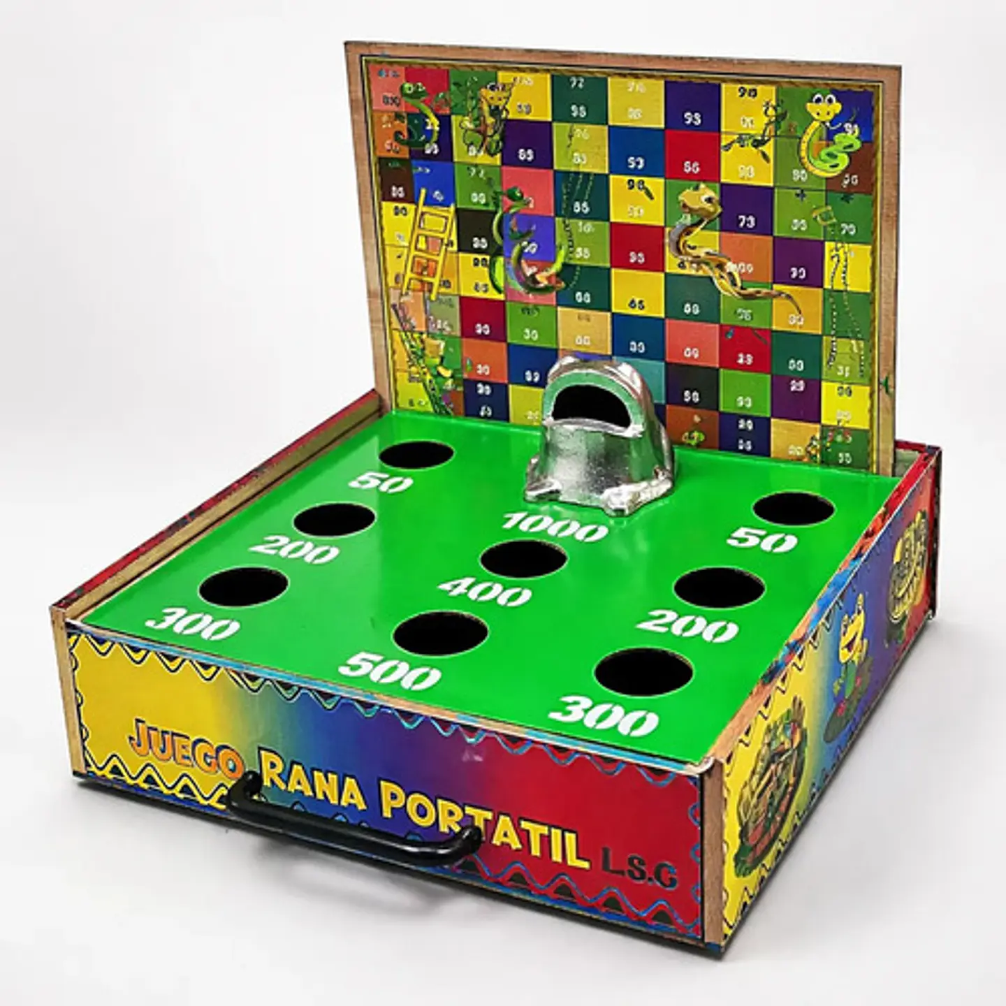 Juego De Mesa Rana Mediana  Parques Y Escalera 8