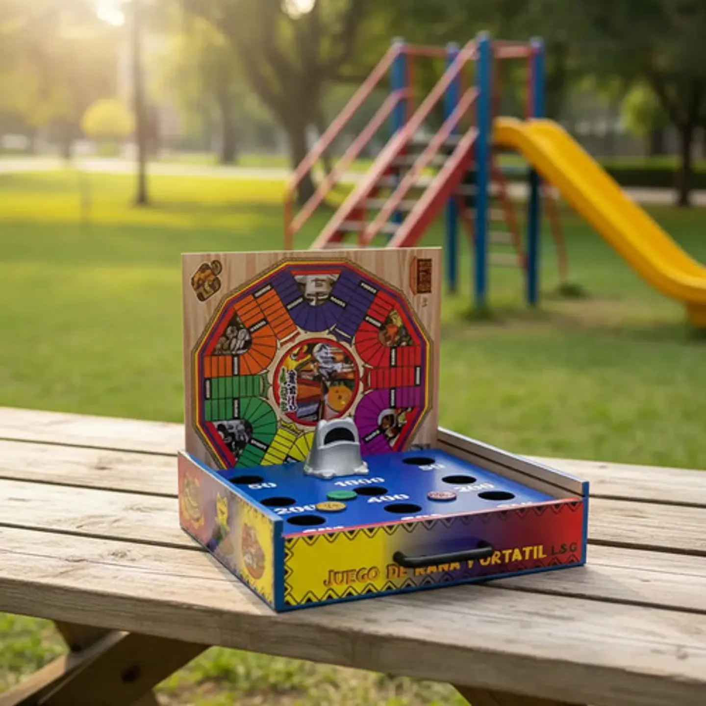 Juego De Mesa Rana Mediana  Parques Y Escalera 19