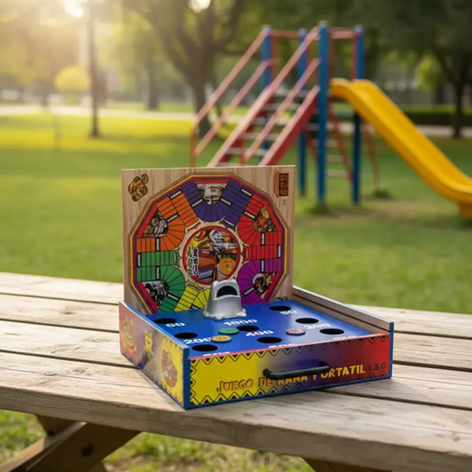 Juego De Mesa Rana Mediana  Parques Y Escalera 19