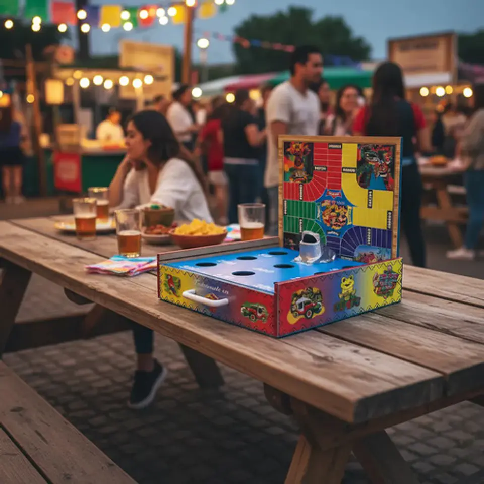 Juego De Mesa Rana Mediana  Parques Y Escalera 26