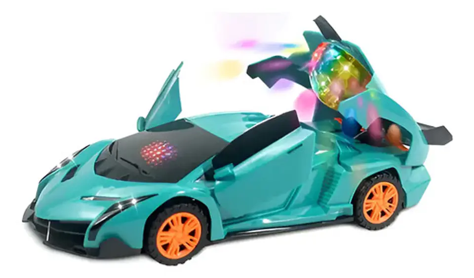 Carro Deportivo Transformable Coche Juguete Giratorio 360 1