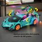 Carro Deportivo Transformable Coche Juguete Giratorio 360 - Miniatura 5