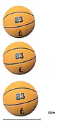 3 Pelotas De Caucho Ultra Rebote Baloncesto 6cm Diametro - Miniatura 3