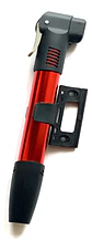 Bomba Inflador Aire Portatil Bikerama Bicicletas Color Rojo - Miniatura 1