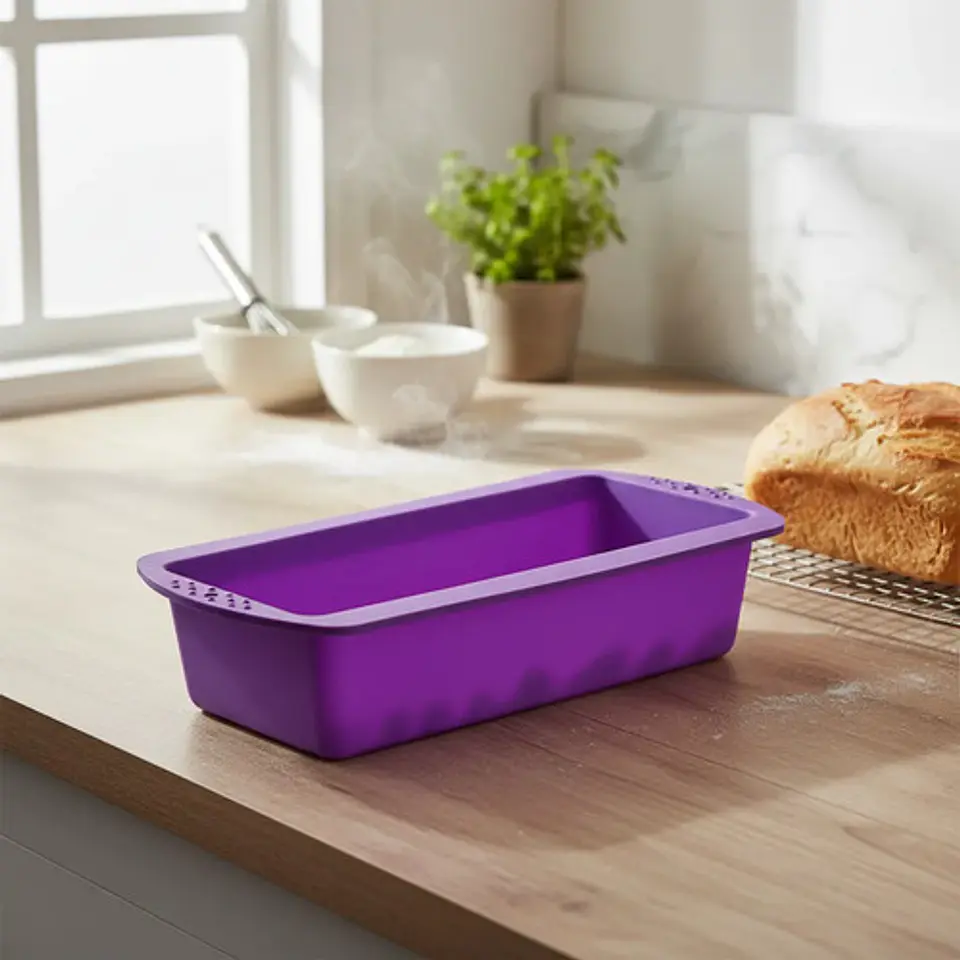 Molde Silicona Rectangular Pan Tortas Repostería Panadería 1