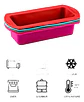 Molde Silicona Rectangular Pan Tortas Repostería Panadería - Miniatura 7