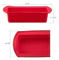 Molde Silicona Rectangular Pan Tortas Repostería Panadería - Miniatura 8