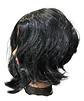 Peluca De Mujer Negra Corta Rizada Blanca Nieve Cosplay - Miniatura 2