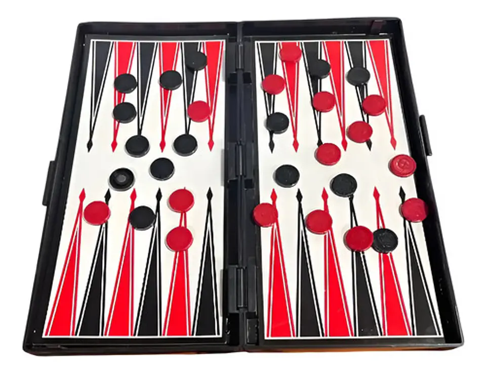 Juego Ajedrez 4 En 1 25x25 Checker Backgammon Poker Plegable 5