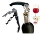 Vinos Somelier Destapador Saca Corchos Negro Metálico - Miniatura 5