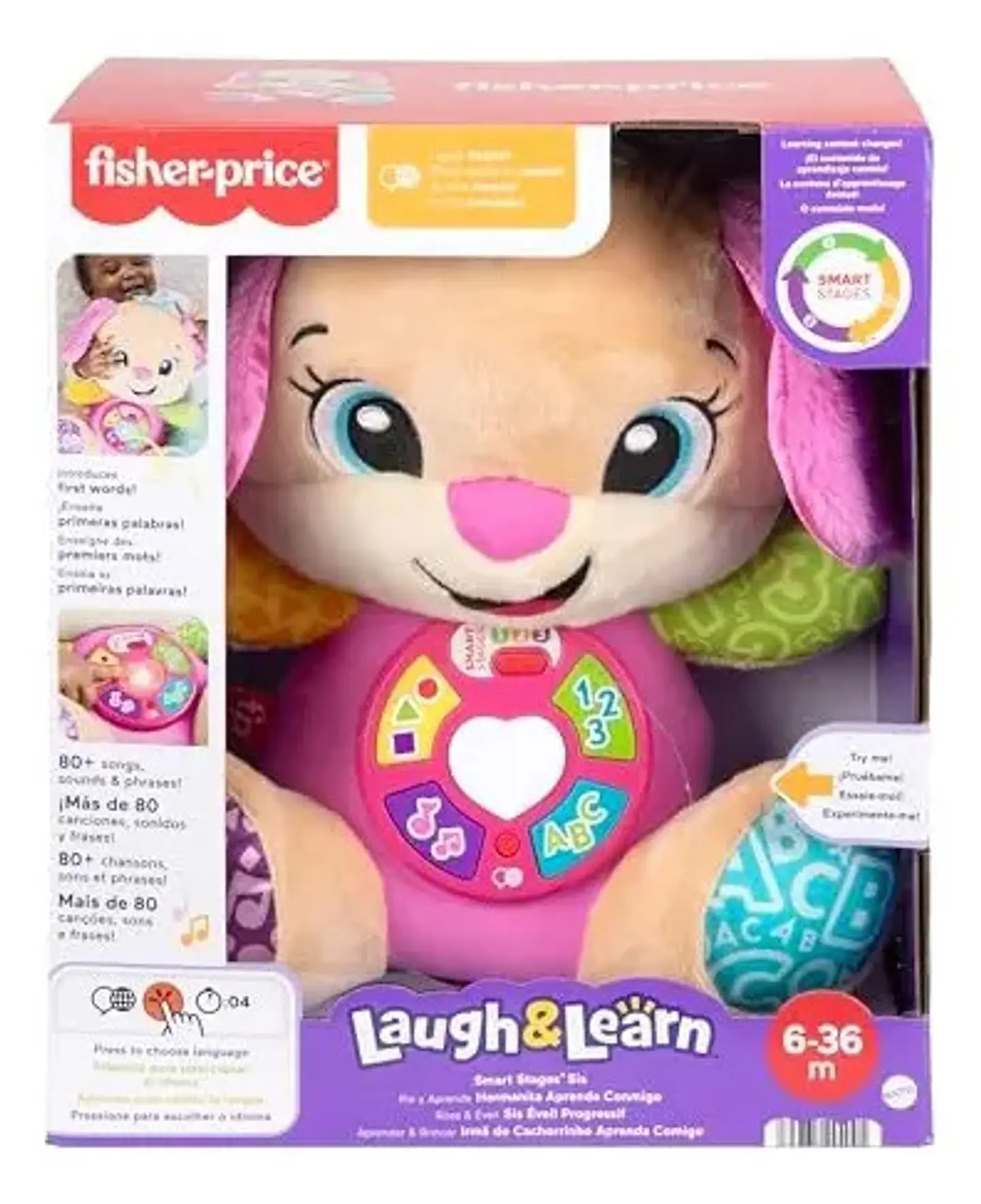 Fisher-price Ríe Y Aprende Juguete Perrita Aprende Conmigo 4