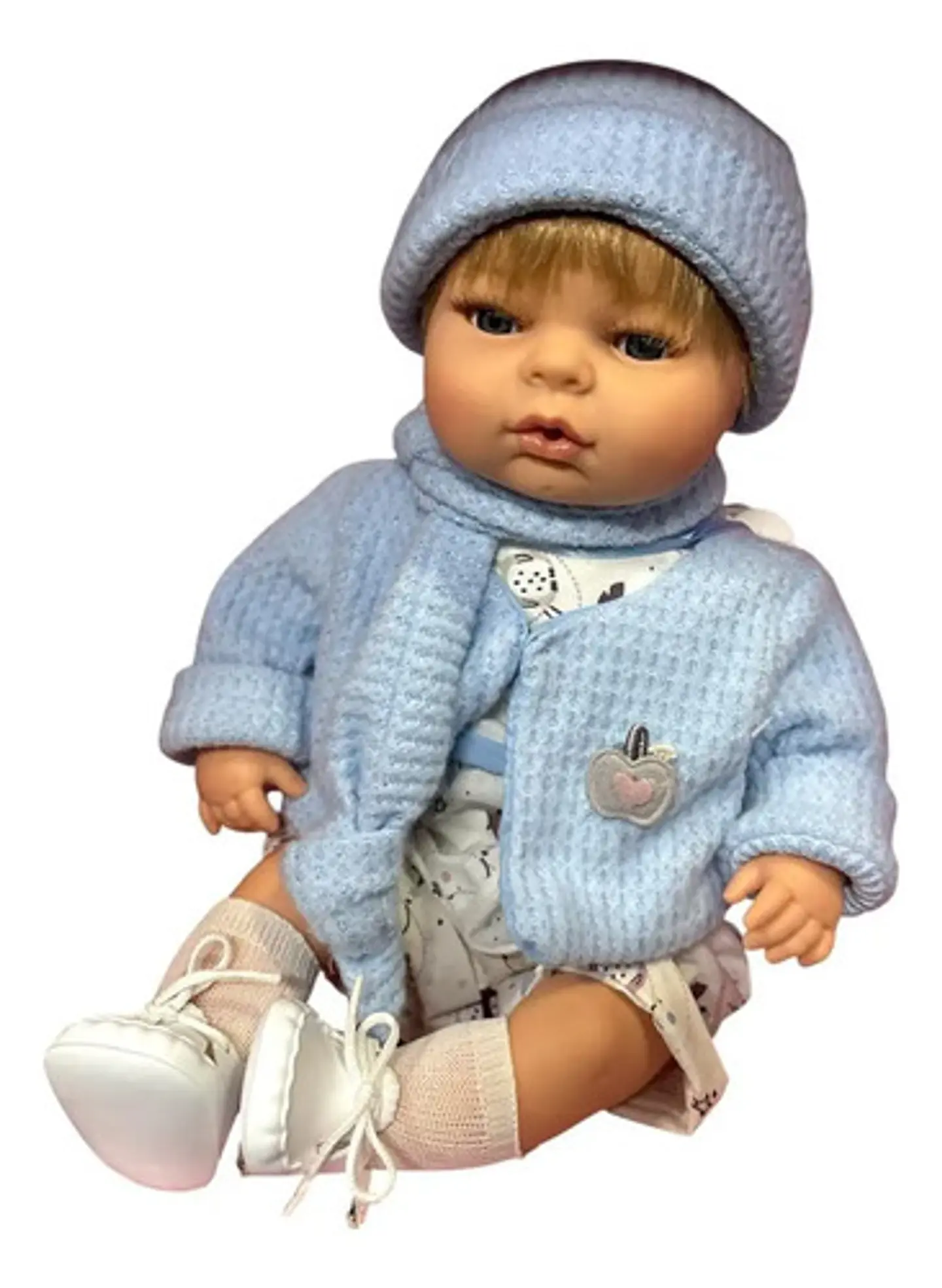 Bebe Reborn Arias España Muñeco Realista  Lloron 40cm 2