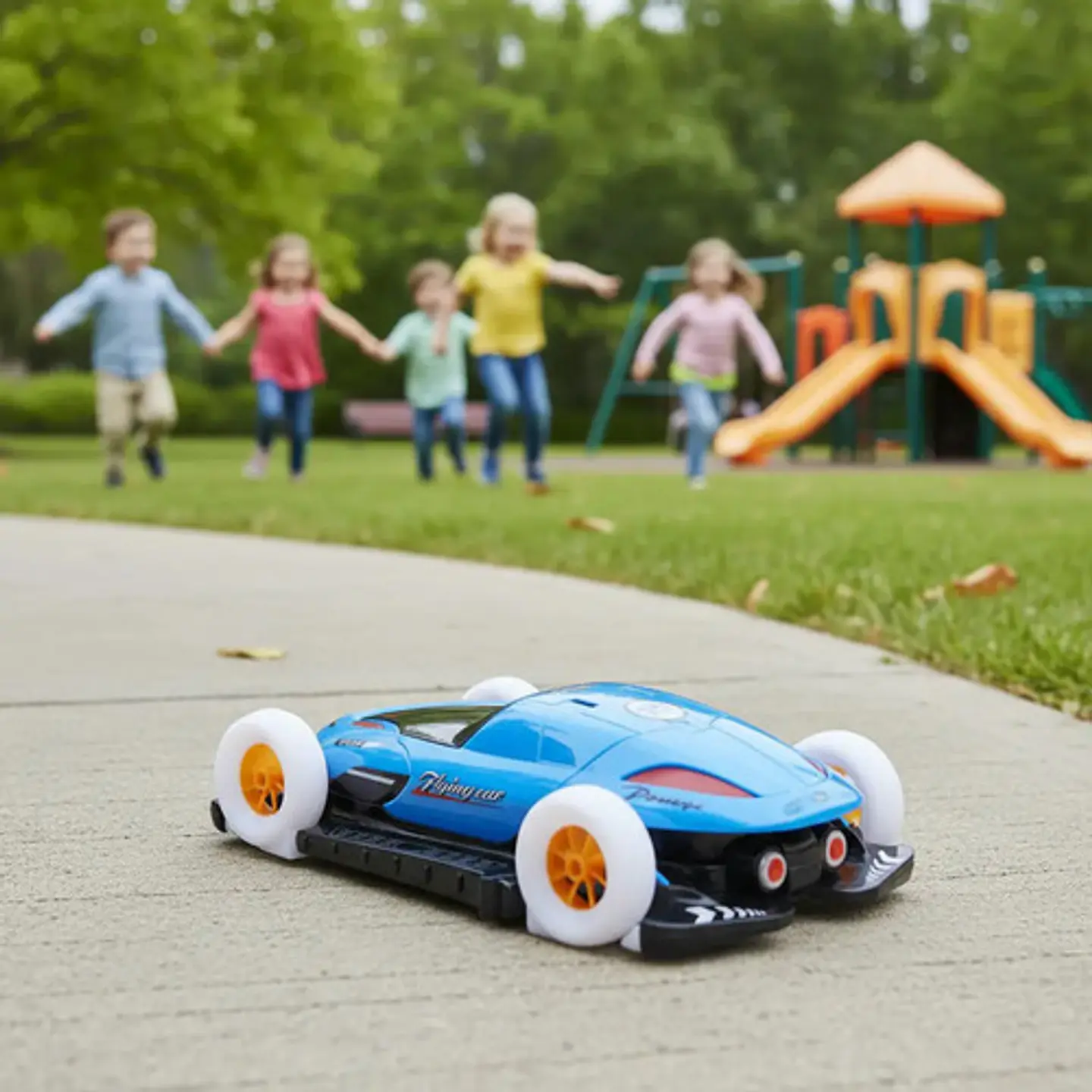 Carro De Juguete Giratorio Para Niños, Coche Eléctrico Luces 8