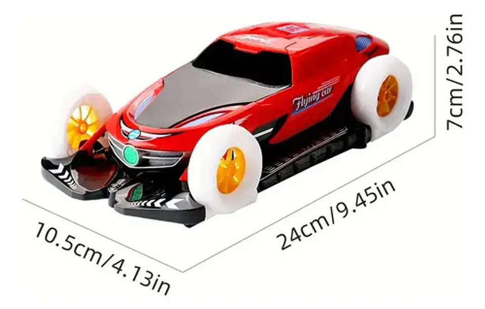 Carro De Juguete Giratorio Para Niños, Coche Eléctrico Luces 12