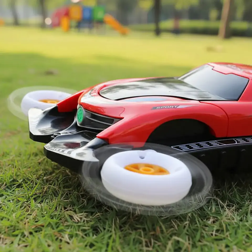 Carro De Juguete Giratorio Para Niños, Coche Eléctrico Luces 14