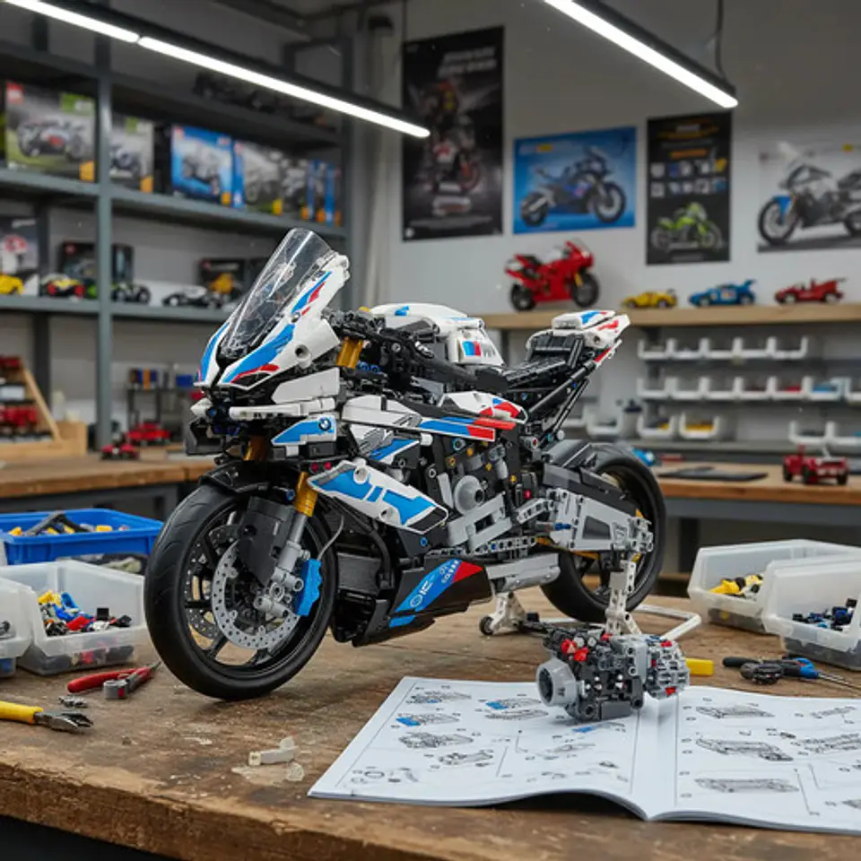 Fichas Bloques Armables De Coleccion Moto  M1000rr Bmw 3