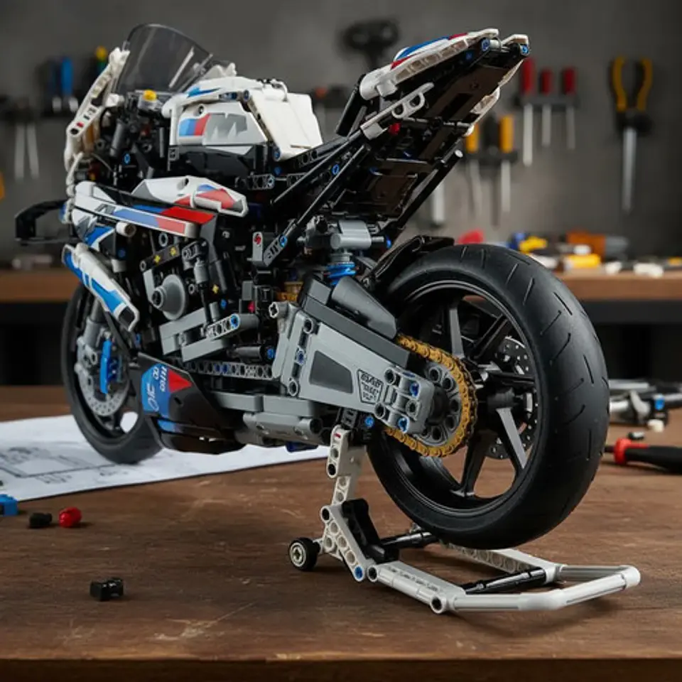 Fichas Bloques Armables De Coleccion Moto  M1000rr Bmw 6