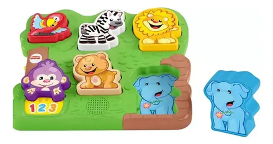 Fisher Price - Rompecabezas Encastrable Cgn03 Color Verde 2