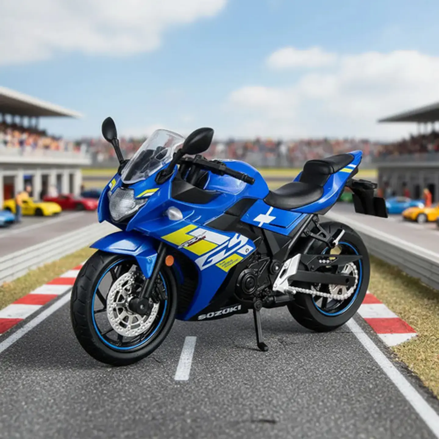 Moto A Escala 1/12 Suzuki Gsx 250r  Luz Sonido  Oficial 4