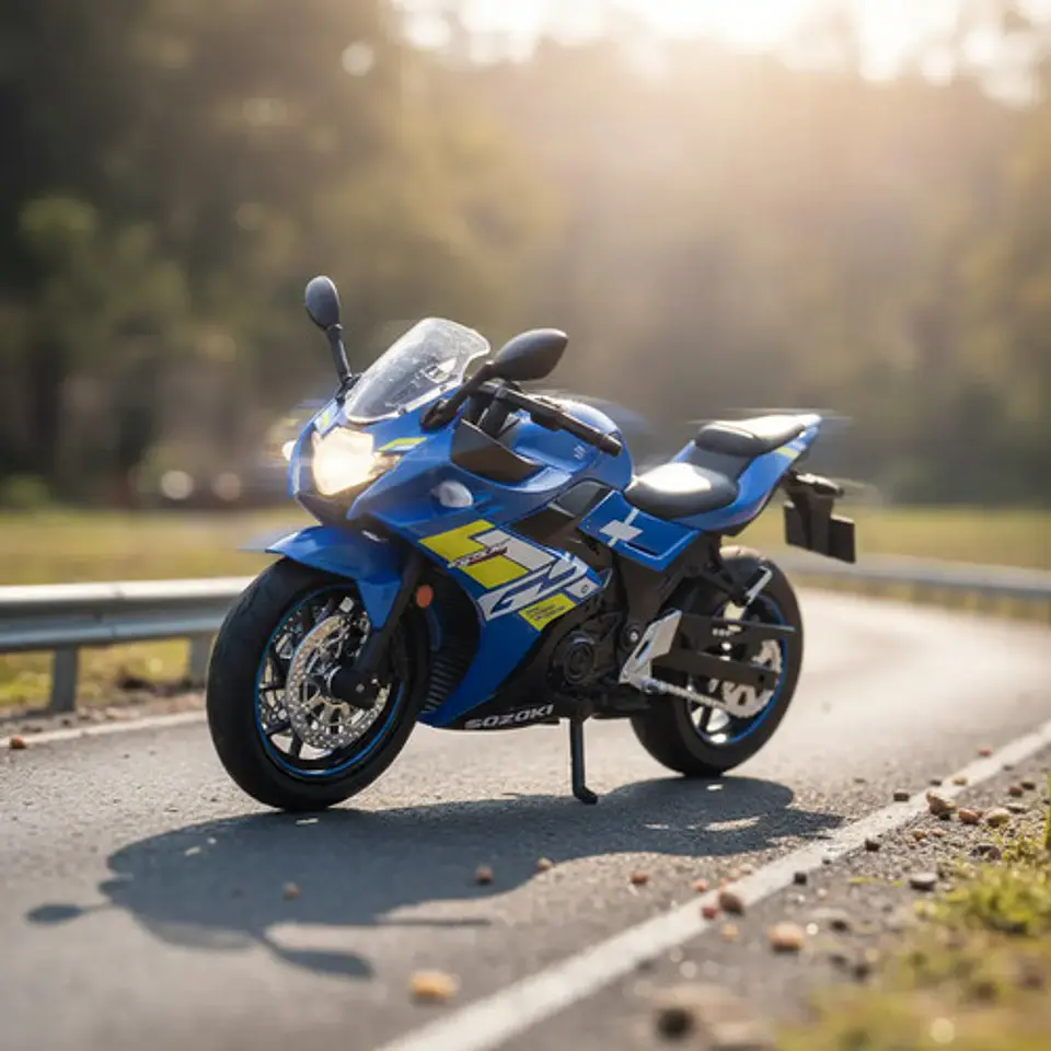 Moto A Escala 1/12 Suzuki Gsx 250r  Luz Sonido  Oficial 5