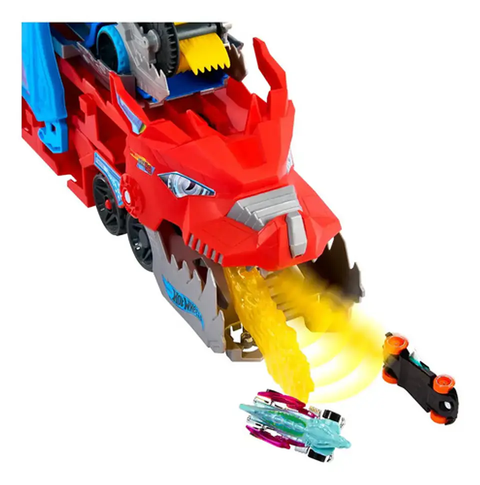Pista De Juguete Hot Wheels Dragon Supertrailer. Colorido 3
