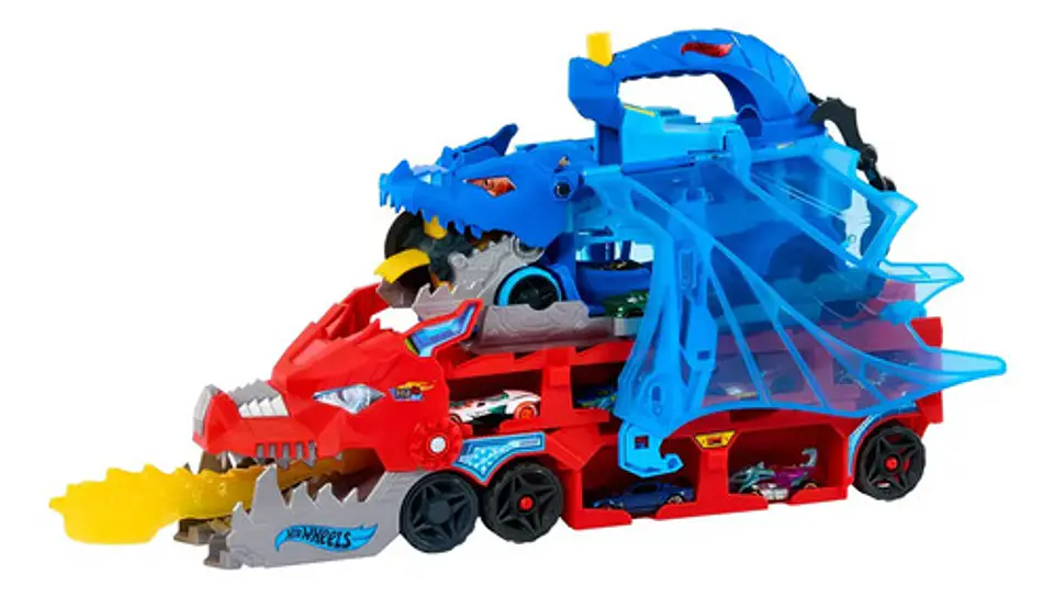 Pista De Juguete Hot Wheels Dragon Supertrailer. Colorido 5