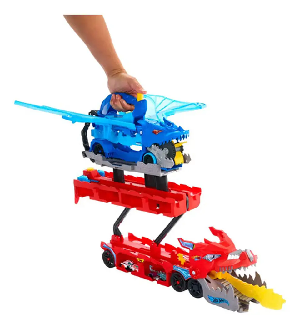 Pista De Juguete Hot Wheels Dragon Supertrailer. Colorido 7